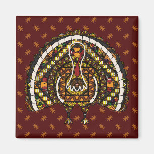 Fall Turkey Magnet