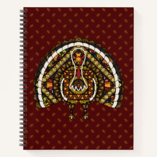 Fall Turkey Spiral Notebook Notizbuch