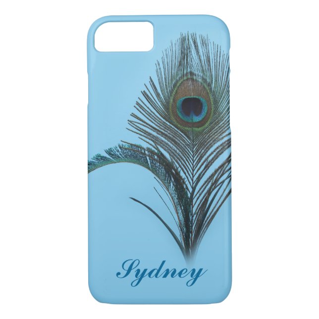 Fall Turquoise Peacock iPhone 7 Case-Mate iPhone Hülle (Rückseite)