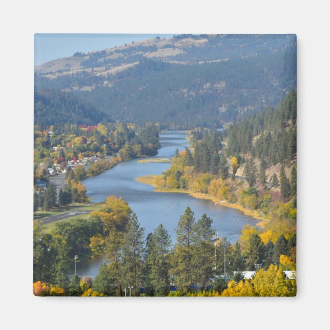 Fall über Clearwater River Idaho Magnet (Vorne)