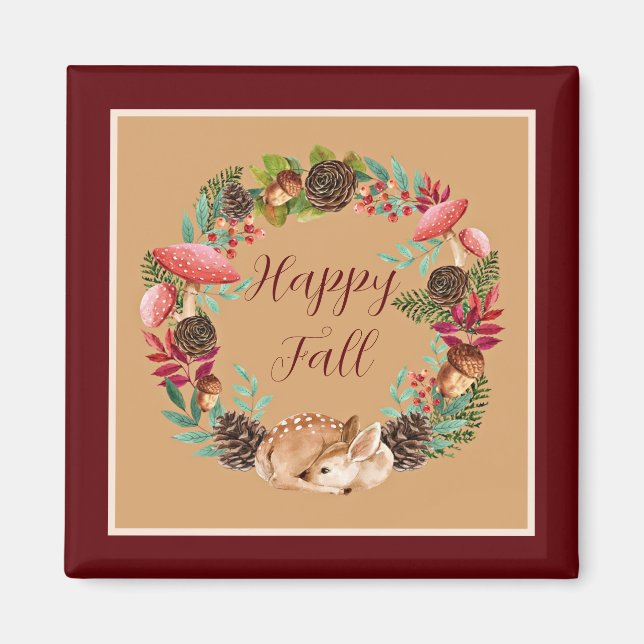 Fall und Natur mit anpassbarem Text Magnet (Vorne)