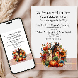 Fall Veterinarian Customer Appreciation Einladung