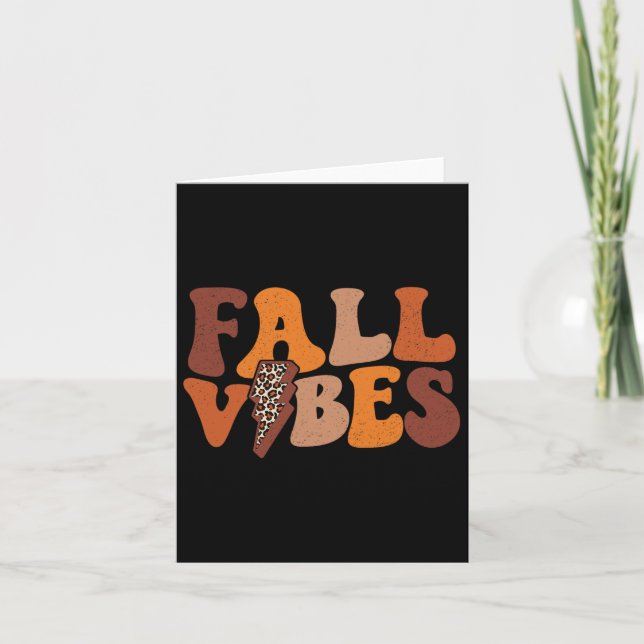 Fall Vibe Karte (Vorderseite)