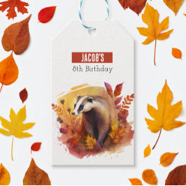 Fall vibes Badger - Geburtstagsparty - Geschenkanhänger