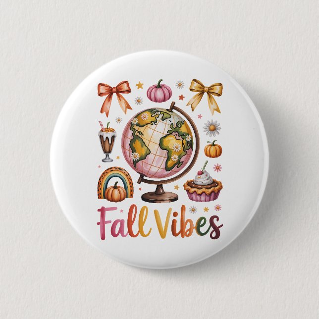 Fall Vibes Button (Vorderseite)