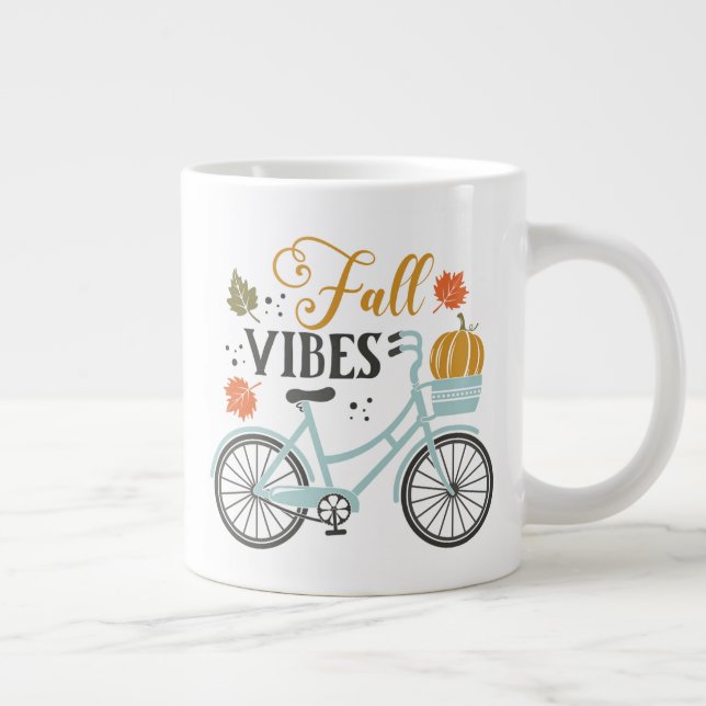 Fall Vibes by Bicycle Jumbo-Tasse (Rechts)