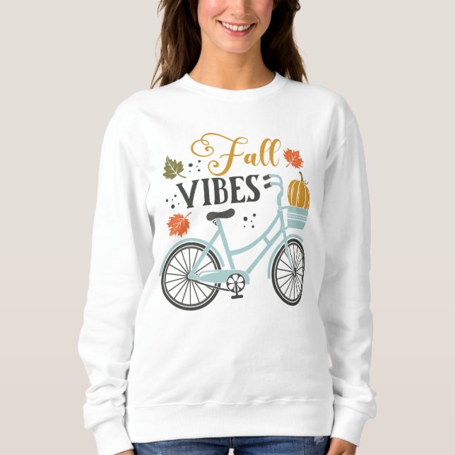Fall Vibes by Bicycle Sweatshirt (Vorderseite)