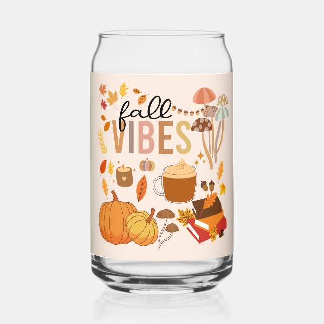 Fall Vibes Dosenglas (Vorderseite)