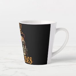 Fall Vibes Football Skull - Halloween-Tasse Milchtasse