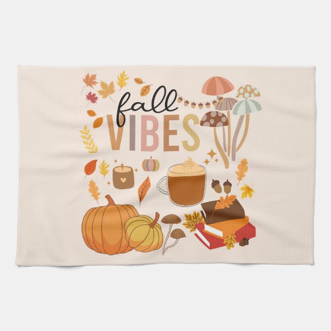 Fall Vibes Geschirrtuch (Horizontal)