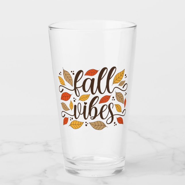 Fall Vibes Glas (Vorderseite)