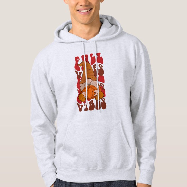 Fall Vibes Gnome Hoodie (Vorderseite)