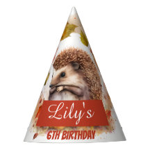 Fall Vibes Igel - Geburtstagsparty Hat