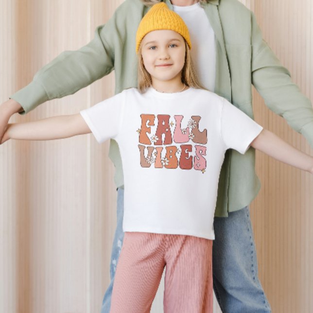 Fall Vibes Kinder Shirt, Herbst Erntedank Kinder T-Shirt (Von Creator hochgeladen)