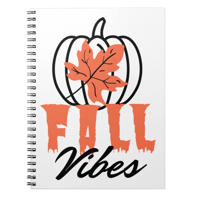 Fall Vibes Notizblock (Vorderseite)