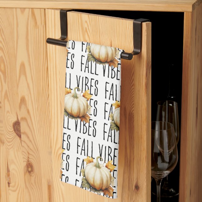 Fall Vibes Pumpkin | Herbst Geschirrtuch (Drittel gefaltet)