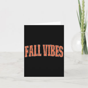 Fall Vibes Pumpkin Saison Erntedank Herbstleav Karte