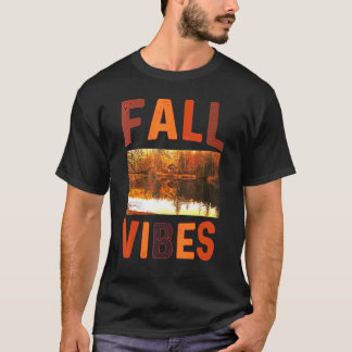 Fall Vibes Retro Pumpkin Gewürzkaffee Herbst als T-Shirt