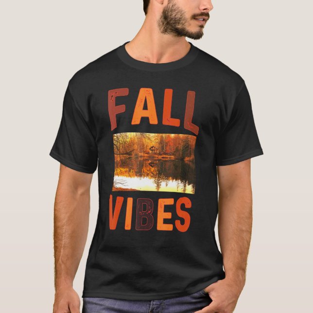 Fall Vibes Retro Pumpkin Spice Autumn Coffee   Tha T-Shirt (Vorderseite)