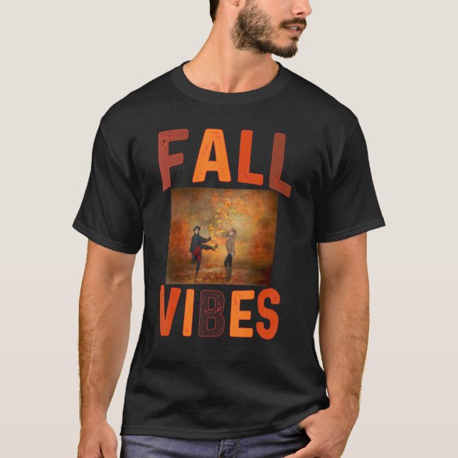 Fall Vibes Retro Pumpkin Spice Autumn Coffee  Than T-Shirt (Vorderseite)