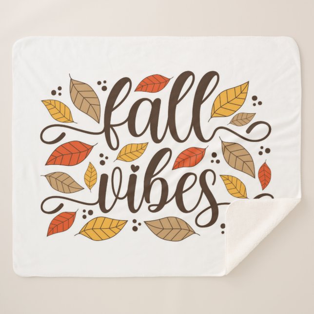 Fall Vibes Sherpadecke (Vorderseite (Horizontal))