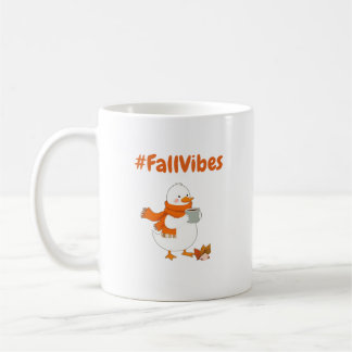 Fall Vibes Tasse - Niedlicher Duckkaffee Herbstent