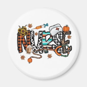 Fall Vibes that Nurlife Nurse Fall Saison Autum Magnet