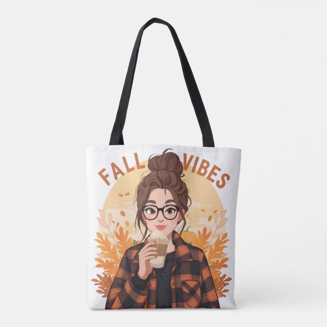 Fall Vibes Tote Tasche (Rückseite)