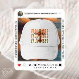 Fall Vibes und Cross Trucker Hat Truckerkappe