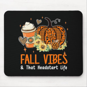 Fall Vibes und dieser Headstart Life Pumpkin Fall Mousepad