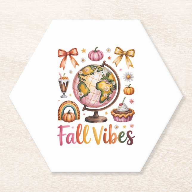 Fall Vibes Untersetzer (Vorderseite)