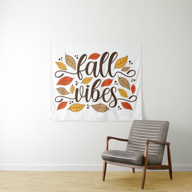 Fall Vibes Wandteppich (Beispiel (Horizontal))