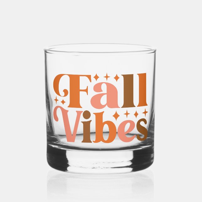 Fall Vibes Whiskyglas (Vorderseite)