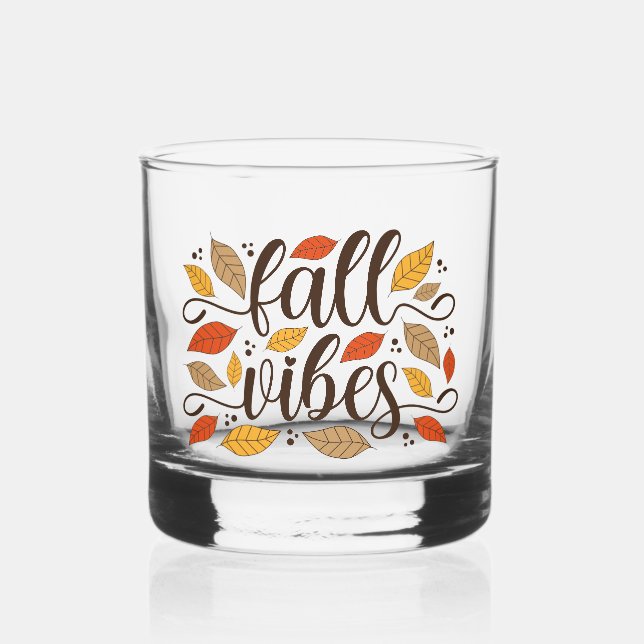 Fall Vibes Whiskyglas (Vorderseite)