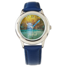 Fall View von Erawan Wasserfall Thailand