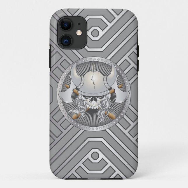 Fall Viking Warrior Skull Case-Mate iPod Touch Case-Mate iPhone Hülle (Rückseite)