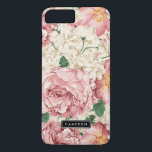 Fall Vintag Peonies und Hydrangeas iPhone 7 Plus iPhone 8 Plus/7 Plus Hülle<br><div class="desc">Elegantes iPhone Gehäuse mit rosa Rosen und Peonies mit Hydrangeas aus Elfenbein. Dieses Design ist in verschiedenen Produkten erhältlich. Klicken Sie unten für weitere Designs.</div>