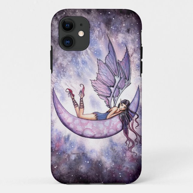 Fall Violet Fairyand Moon iPhone 5 Case-Mate iPhone Hülle (Rückseite)
