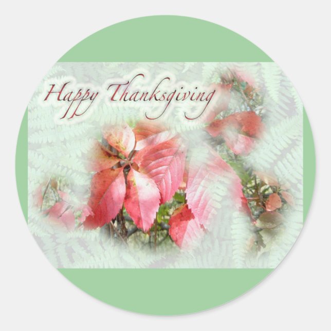 Fall Virginia Strampler Erntedank Sticker (Vorderseite)
