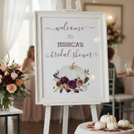 Fall von Liebe Brautparty Pumpkin Poster