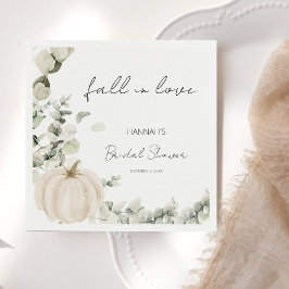 Fall von Liebe Pumpkin-Brautparty Serviette