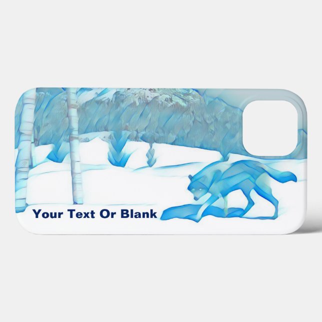 Fall von Lone Wolf in WInter Case-Mate iPhone Case-Mate iPhone Hülle (Rückseite (Horizontal))