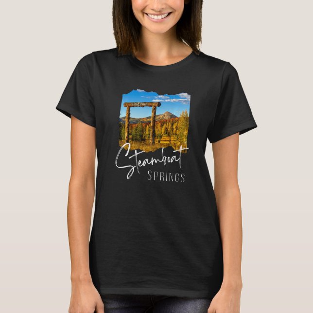 Fall von Steamboat Springs Colorado T-Shirt (Vorderseite)