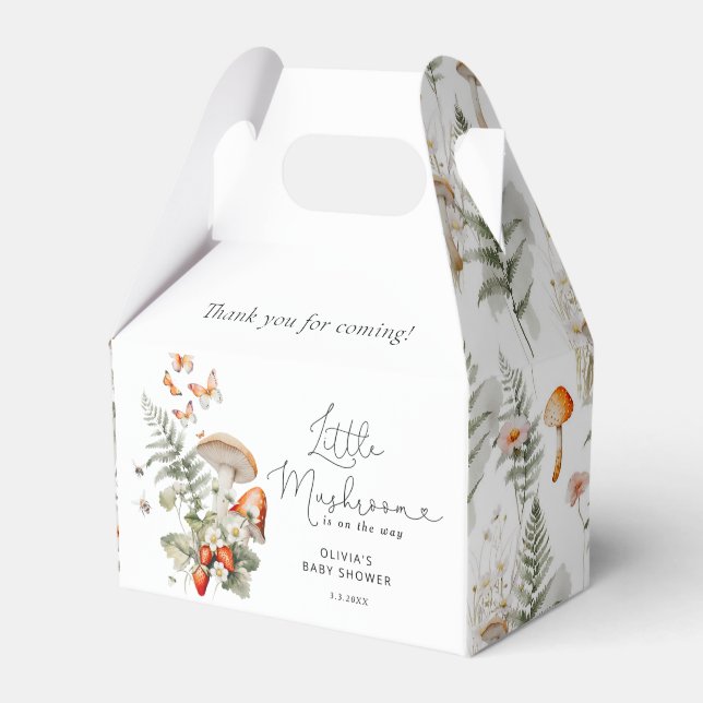 Fall Wald kleine Pilze Papier Schachtel Geschenkschachtel (Vorderseite)