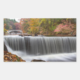 Fall Wasserfall bei Vanderbuild Rechteckiger Aufkleber