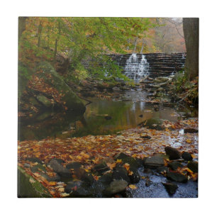 Fall Wasserfall und Creek Pennsylvania Natur Fliese