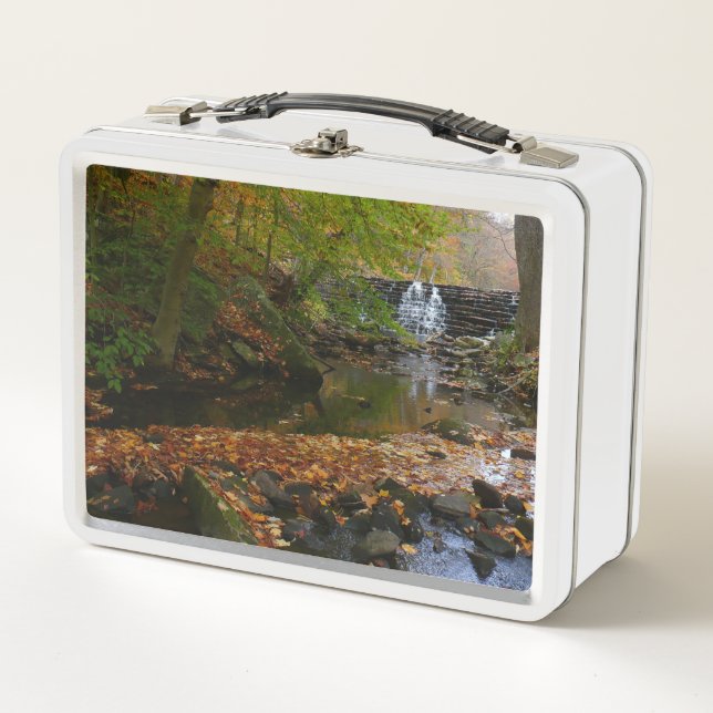 Fall Wasserfall und Creek Pennsylvania Natur Metall Brotdose (Vorderseite)