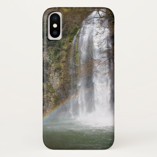 Fall Wasserfall und Regenbogen iPhone X Case-Mate iPhone Hülle (Rückseite)