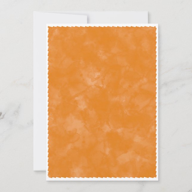 Fall Wasserfarbe Babydusche Hintergrund Einladung (Vorderseite)