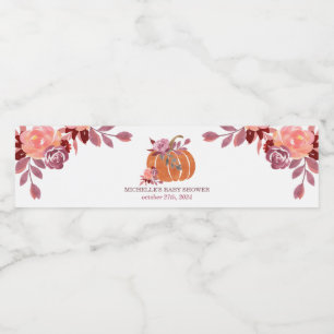 Fall Wasserfarbe Pumpen Blumenwasser Flasche Etike